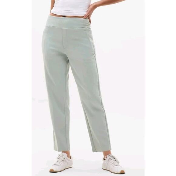 Athleta Womens 6 Endless High Rise Pants Straight Leg Elastic Waist Pockets - Picture 1 of 12